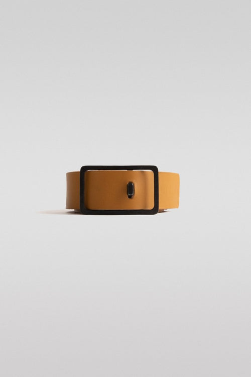 Clothing Accessories - Cinturón Minimal Camel/Negro - BESTIAS