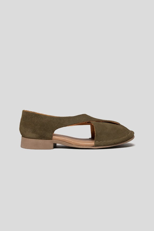 Shoes - Kaia | Suede Avocado - BESTIAS