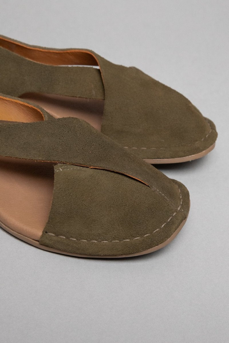 Shoes - Kaia | Suede Avocado - BESTIAS