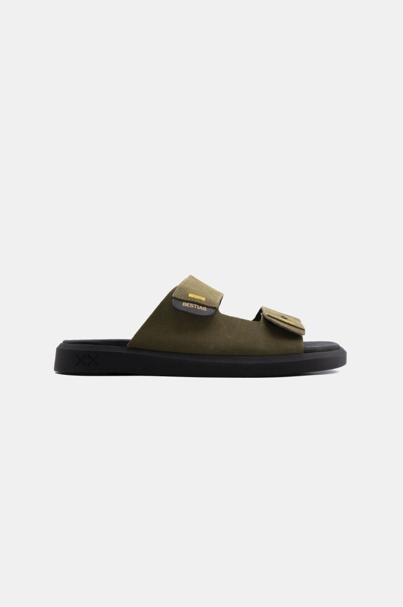 Shoes - Sandalia Hombre - Pantai Suede Oliva - BESTIAS