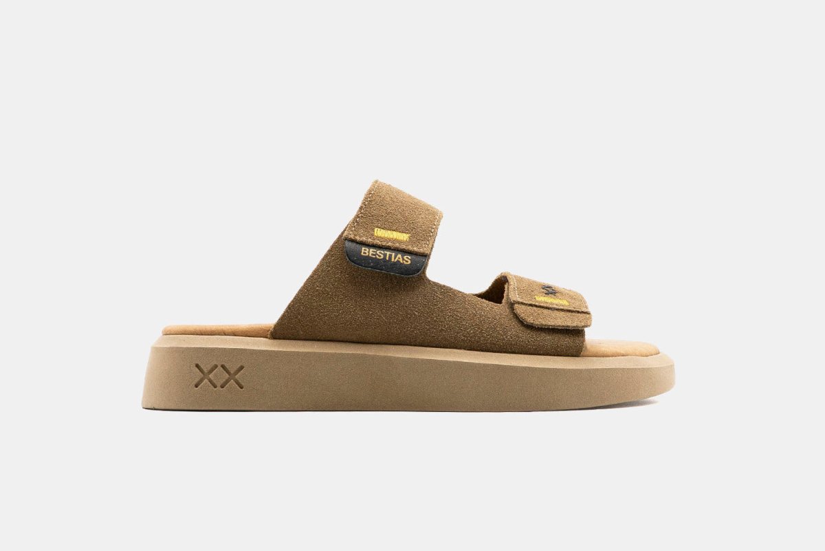 Shoes - Sandalia Mujer - Pantai Suede Castor - BESTIAS