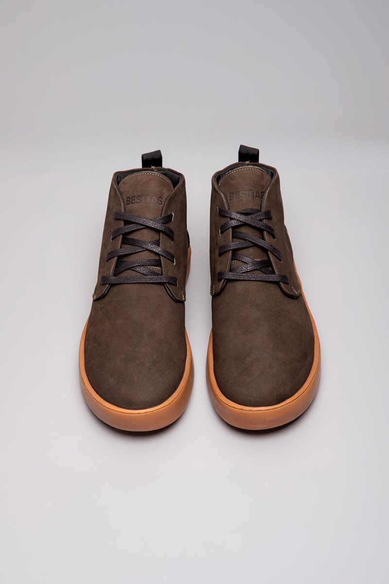 Shoes - Zapatilla Hombre - Gecko Nobuk Musgo Gum - BESTIAS