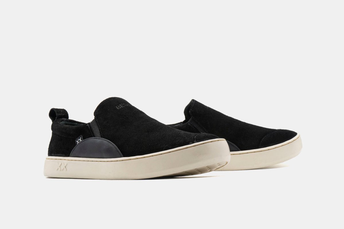 Shoes - Zapatilla Slip - On Hombre - Capitan Suede Black - BESTIAS