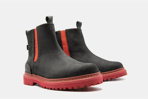 Shoes - Bota Chelsea - Boa Black/Red - BESTIAS