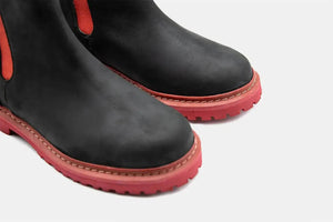 Shoes - Bota Chelsea - Boa Black/Red - BESTIAS