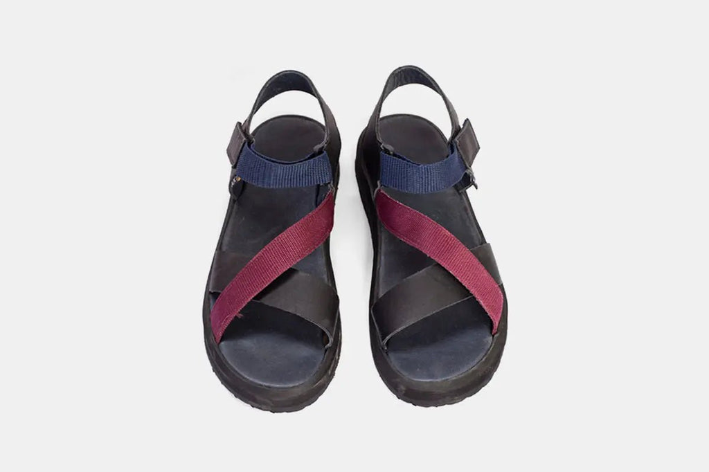Sandalia Hombre - Piton Burgundy — Bestias