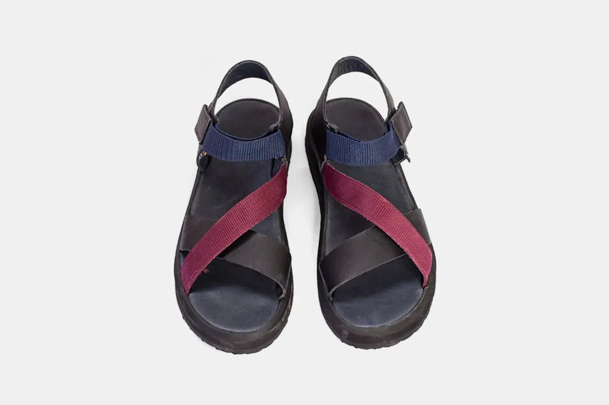 Sandalia Hombre - Piton Burgundy — Bestias